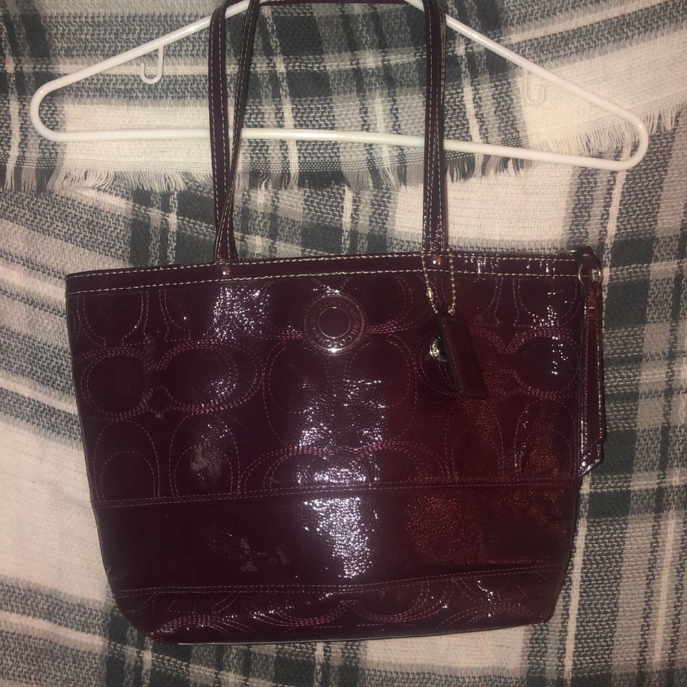 Purple Coach Purse